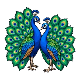 Peacock Pair