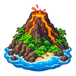 Island Volcano